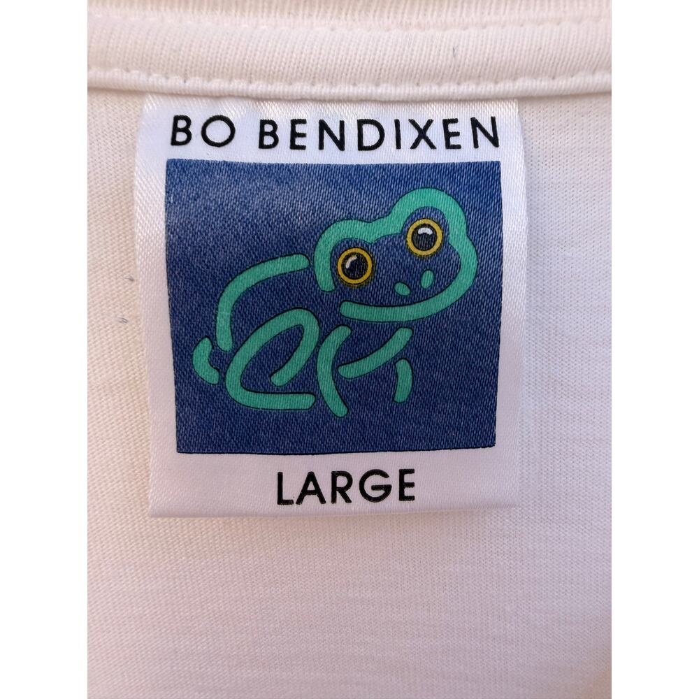 Bo Bendixen Denmark Sailboat Graphic T Shirt Mens Large White Tourist Art Tee - Picture 3 of 5